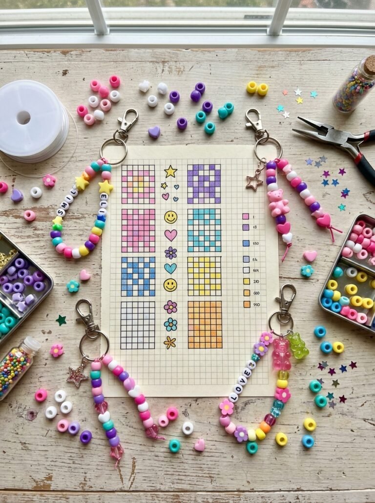 15 Kandi Keychain Ideas Easy Cute & Creative Designs